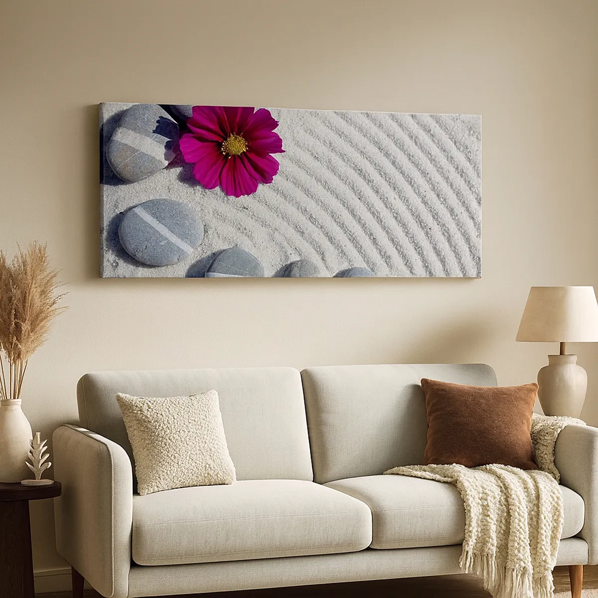 Bild auf Leinwand - Leinwandbild - Energie und Ruhe des Zauberkreises der Natur - 30x30 cm