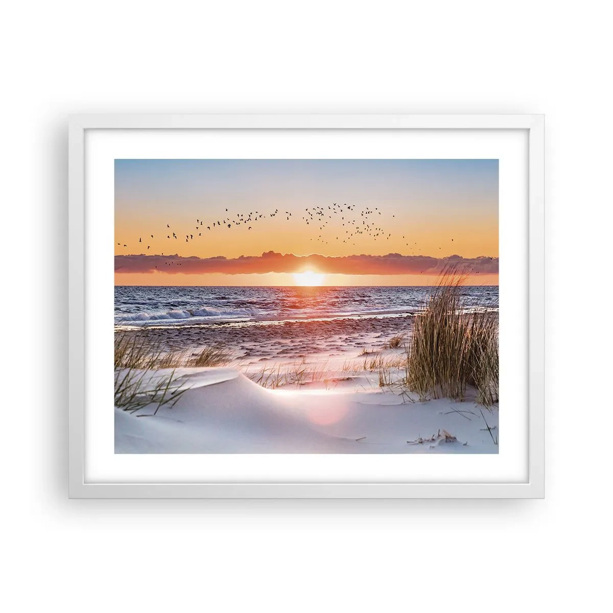 Poster in einem weißen Rahmen - Horizontale Landschaft - 50x40 cm