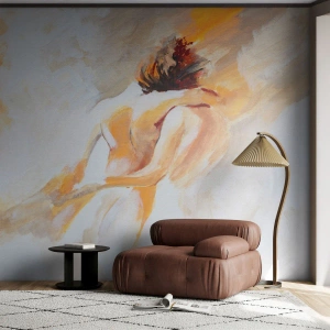 Fototapete Premium Canvas - Am Himmel der Nähe - Stück, Verliebtes Pärchen, Liebe - 150x105 cm