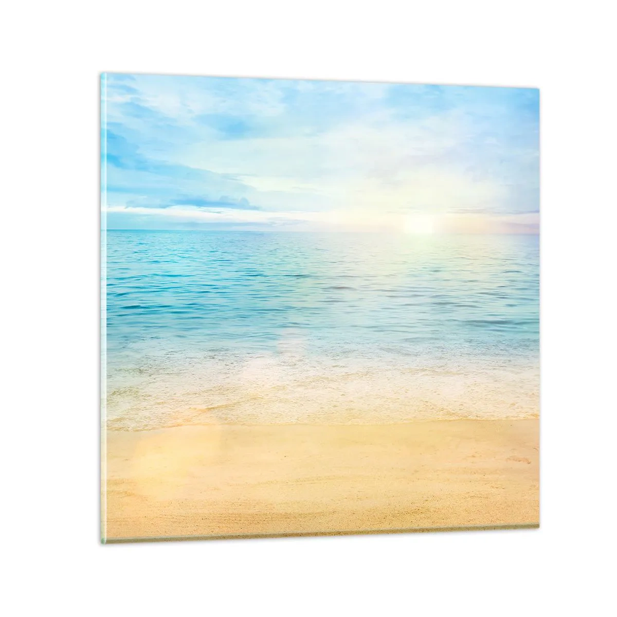 Glasbild - Bild auf glas - Großes Blau - 70x70 cm