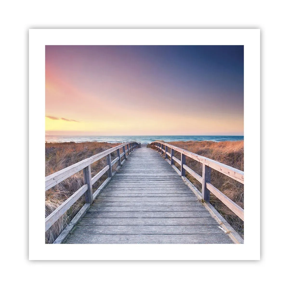 Poster - Baltische Abend-Aurora - 50x50 cm