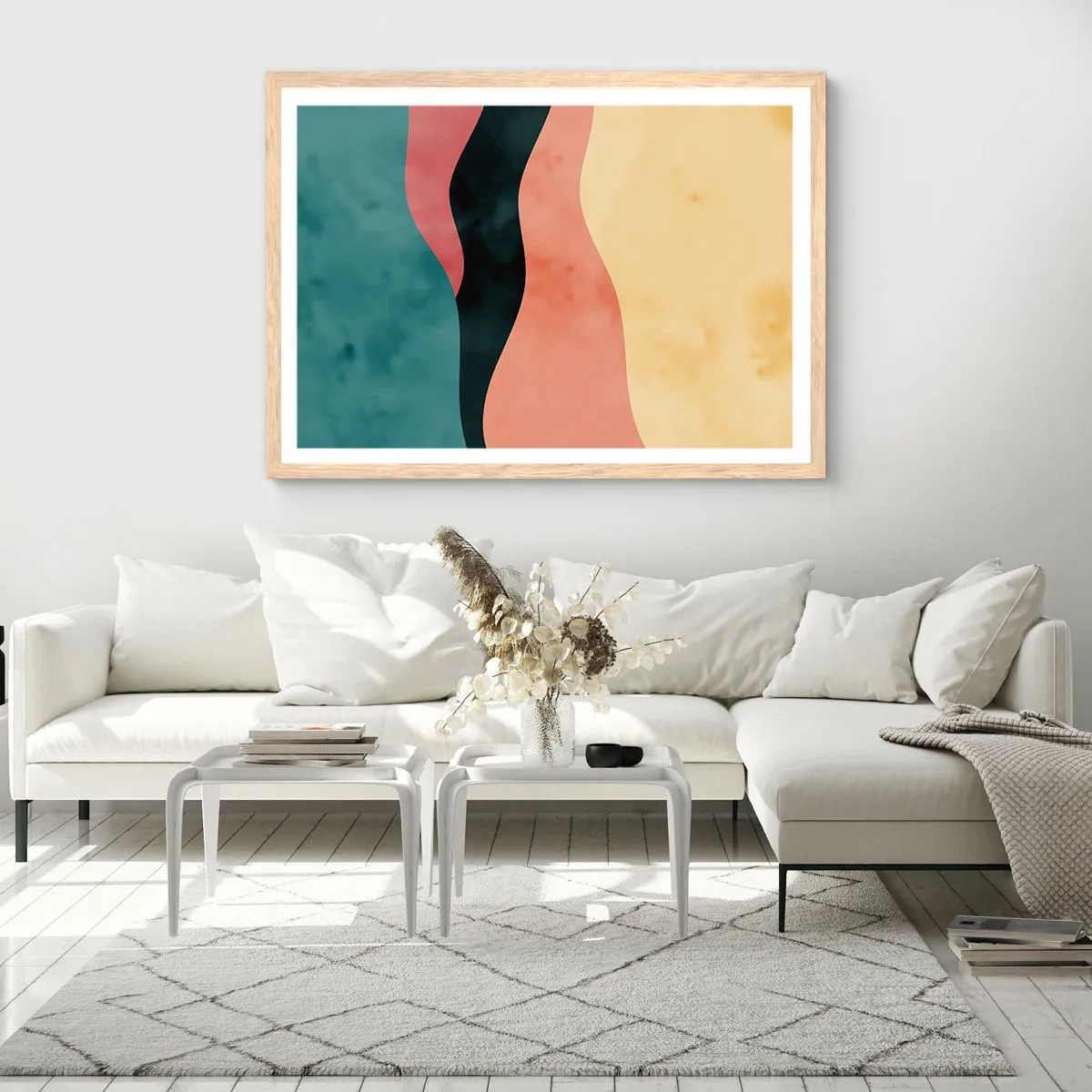 Poster in einem Rahmen aus heller Eiche - Konforme Nichtkonformität - 40x30 cm