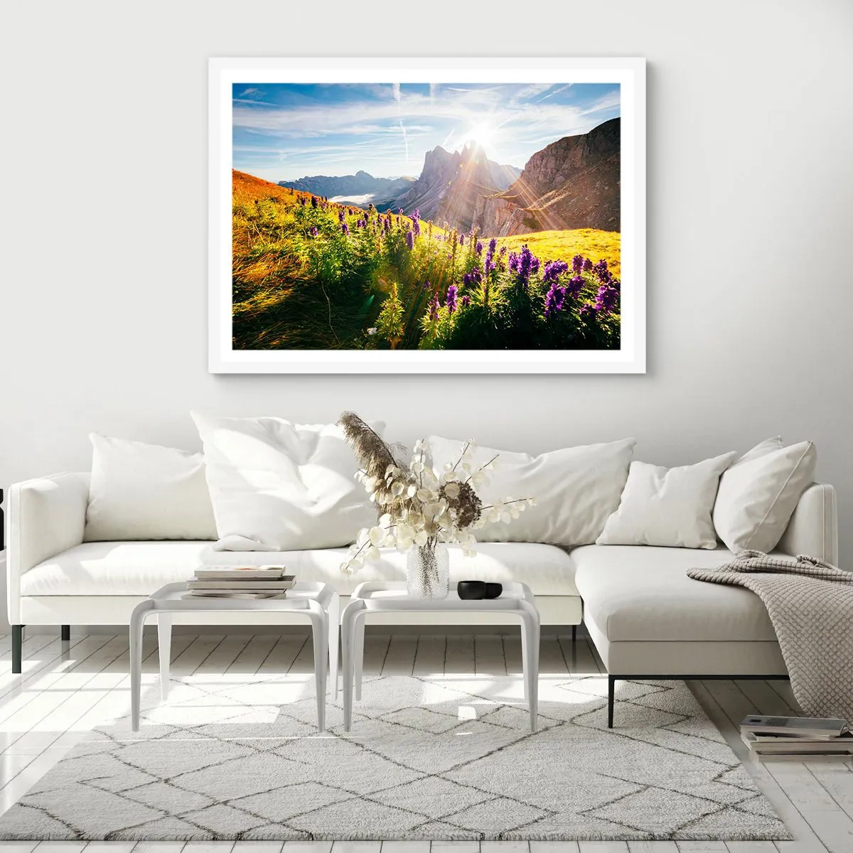 Poster in einem weißen Rahmen - Das geheime Leben der Kräuter - 50x40 cm