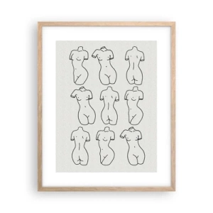 Poster in einem Rahmen aus heller Eiche - Nur Venus - 40x50 cm