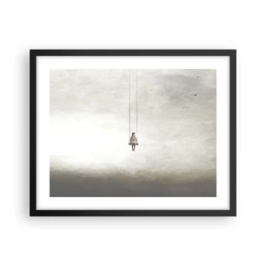 Poster in einem schwarzem Rahmen - Ein Kind in uns - 50x40 cm