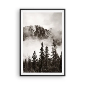 Poster in einem schwarzem Rahmen - Lineal aus Granit - 61x91 cm