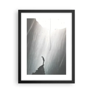 Poster in einem schwarzem Rahmen - Es gibt immer einen Ausweg - 30x40 cm
