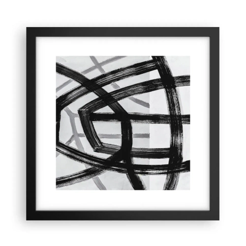 Poster in einem schwarzem Rahmen - Bautiefe - 30x30 cm