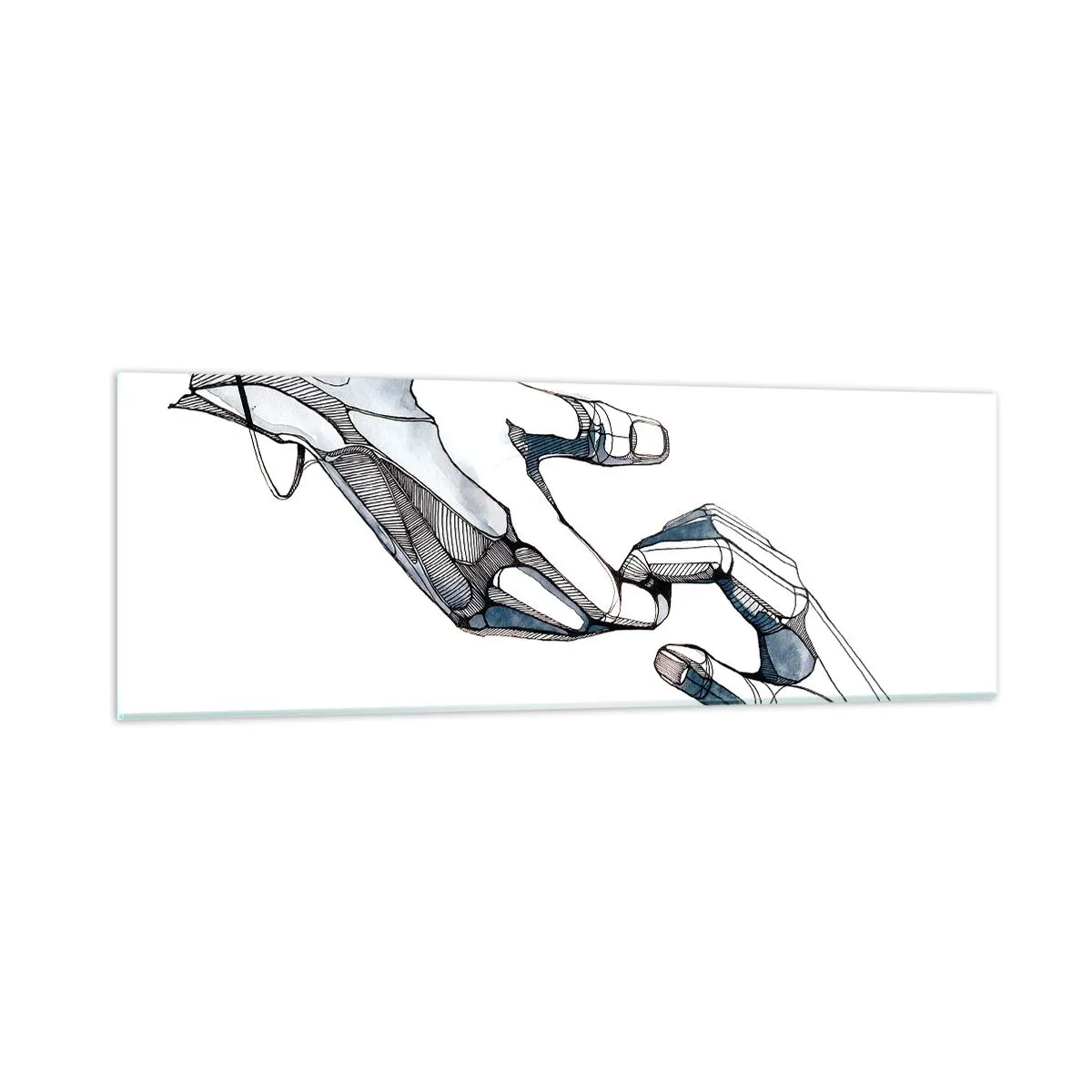 Glasbild - Bild auf glas - Eine gute Geste - 90x30 cm