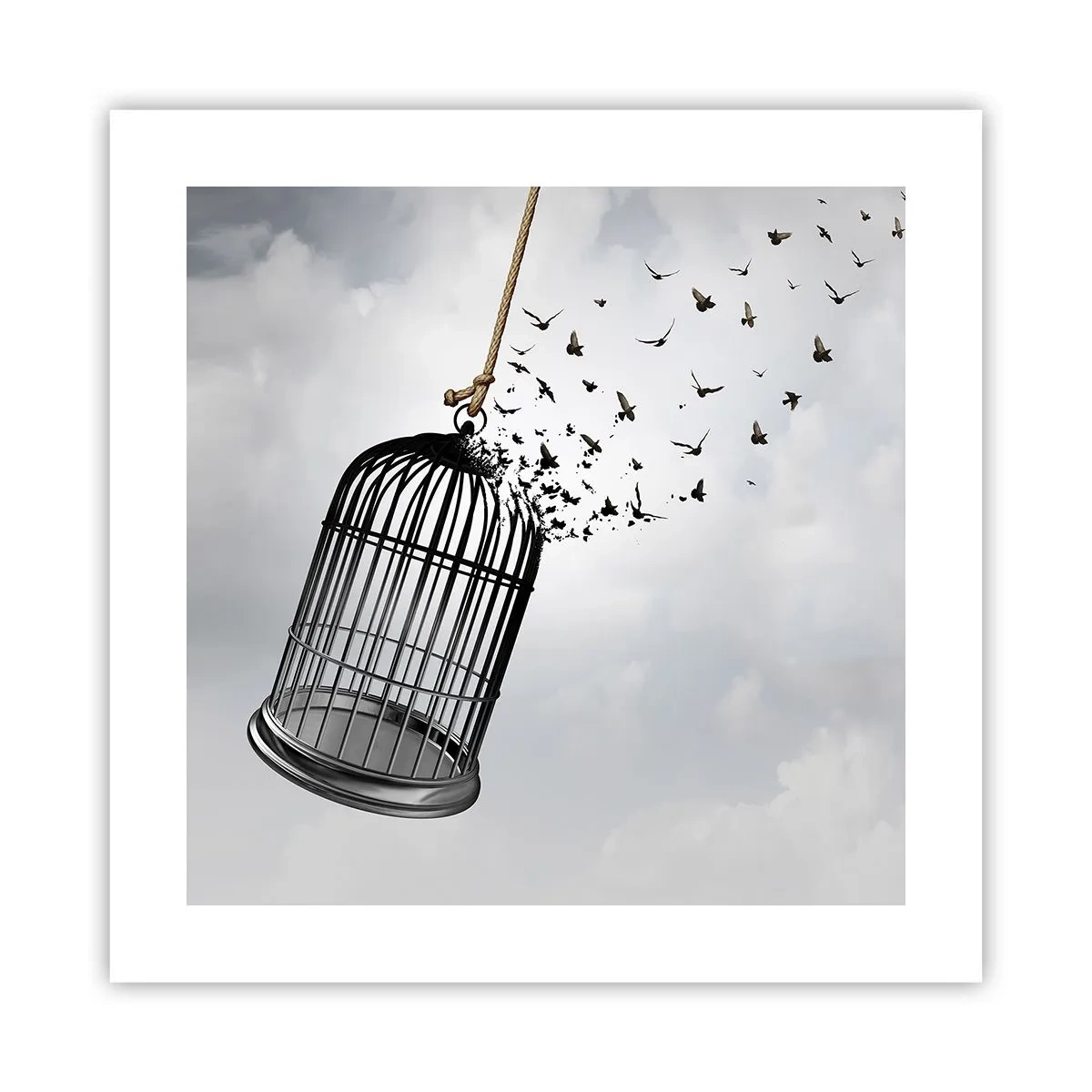 Poster - Glaube ... Hoffnung ... Freiheit! - 40x40 cm