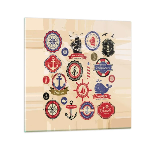Glasbild - Bild auf glas - Segelbruderschaft - 30x30 cm