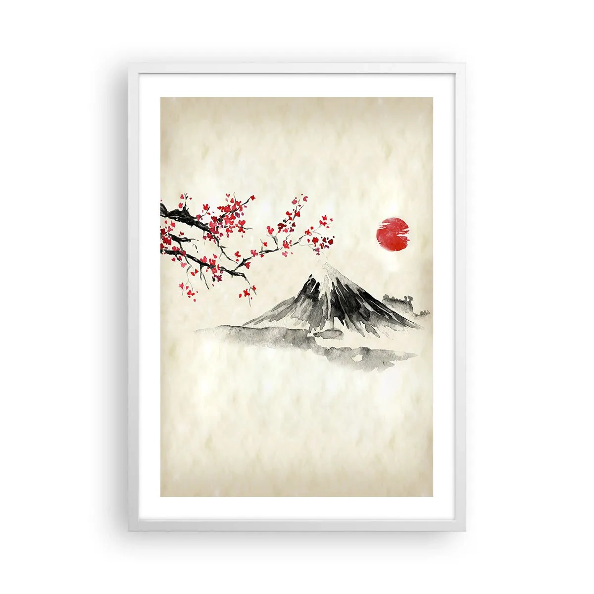 Poster in einem weißen Rahmen - Liebe Japan - 50x70 cm