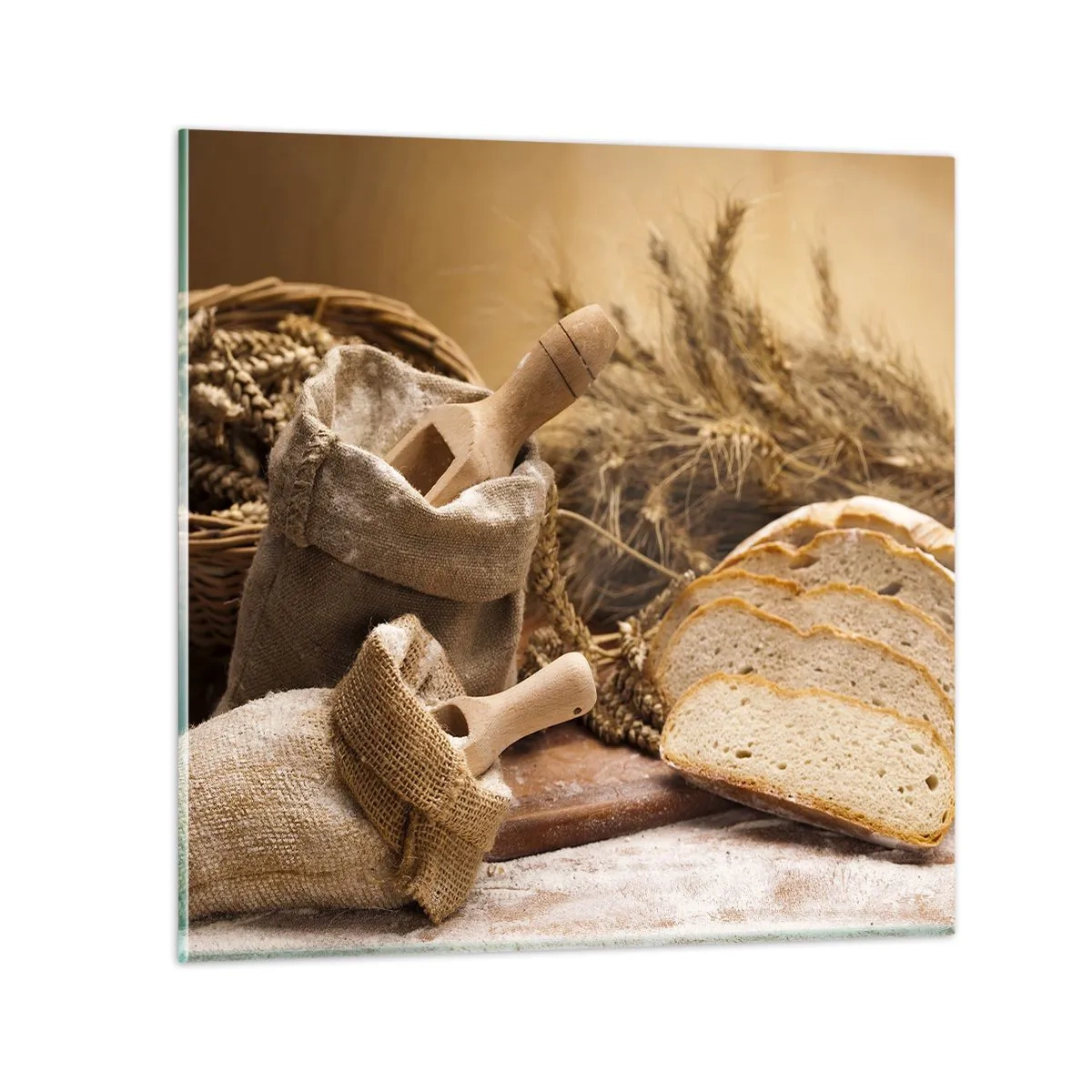 Glasbild - Bild auf glas - Wie mit einem Messer geschnitten - 70x70 cm