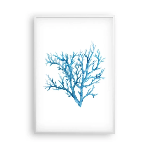 Poster in einem weißen Rahmen - Nautisches Filigran - 61x91 cm