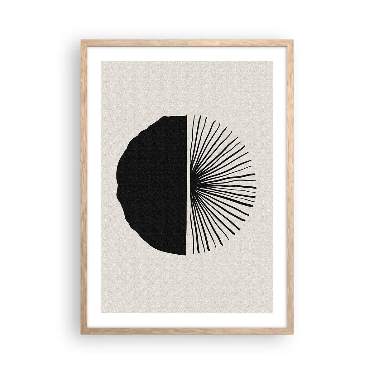 Poster in einem Rahmen aus heller Eiche - Eine Reihe von Möglichkeiten - 50x70 cm