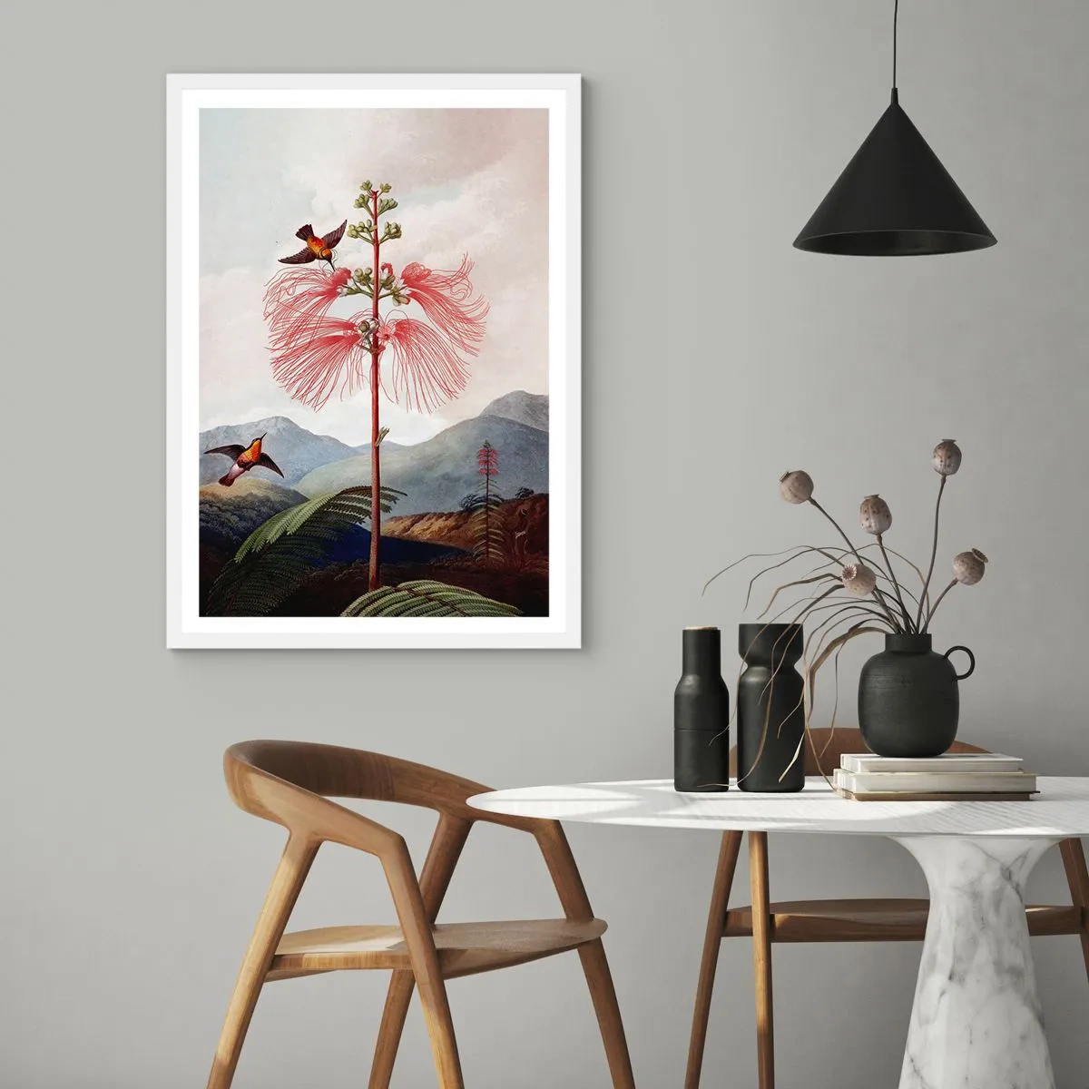 Poster in einem weißen Rahmen - In einem tropischen Paradies - 40x50 cm