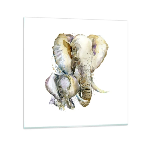 Glasbild - Bild auf glas - Mama ist kein Zuhause - 70x70 cm