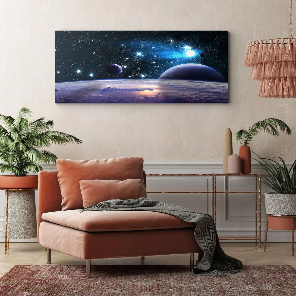 Bild auf Leinwand - Leinwandbild - Noch allein? - 100x40 cm