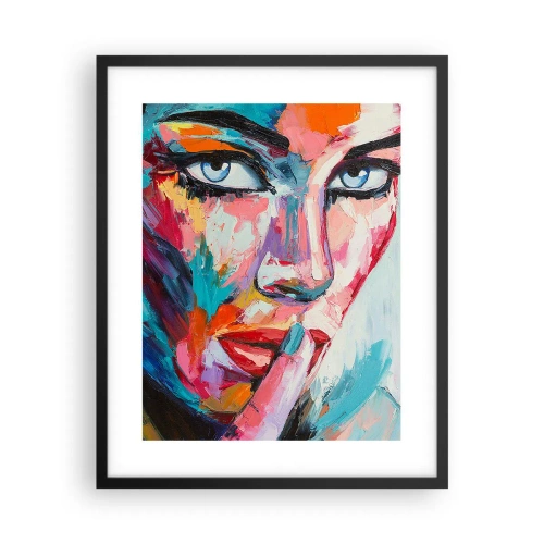 Poster in einem schwarzem Rahmen - Unser erstes Geheimnis - 40x50 cm