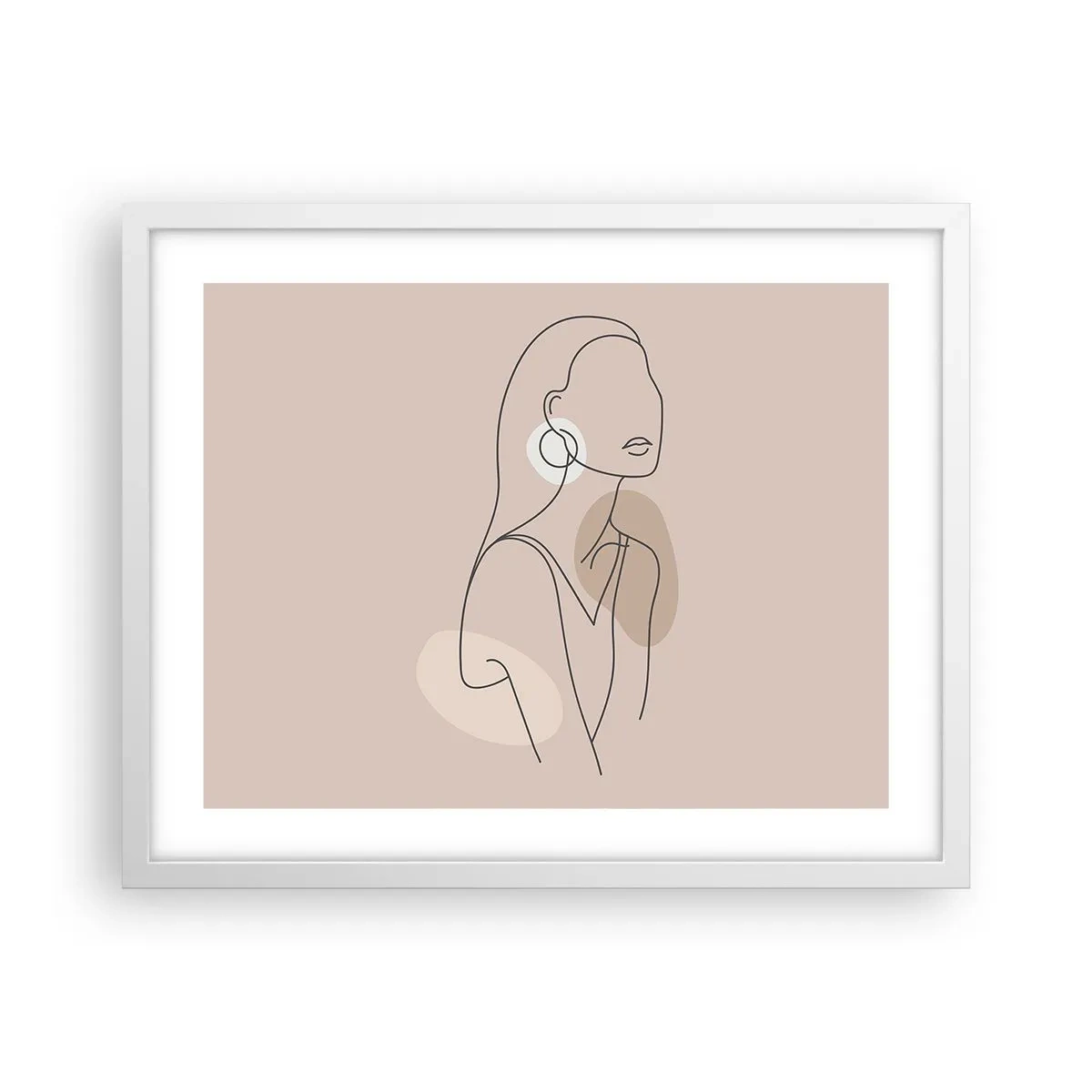 Poster in einem weißen Rahmen - Mädchenhafte Ikone - 50x40 cm