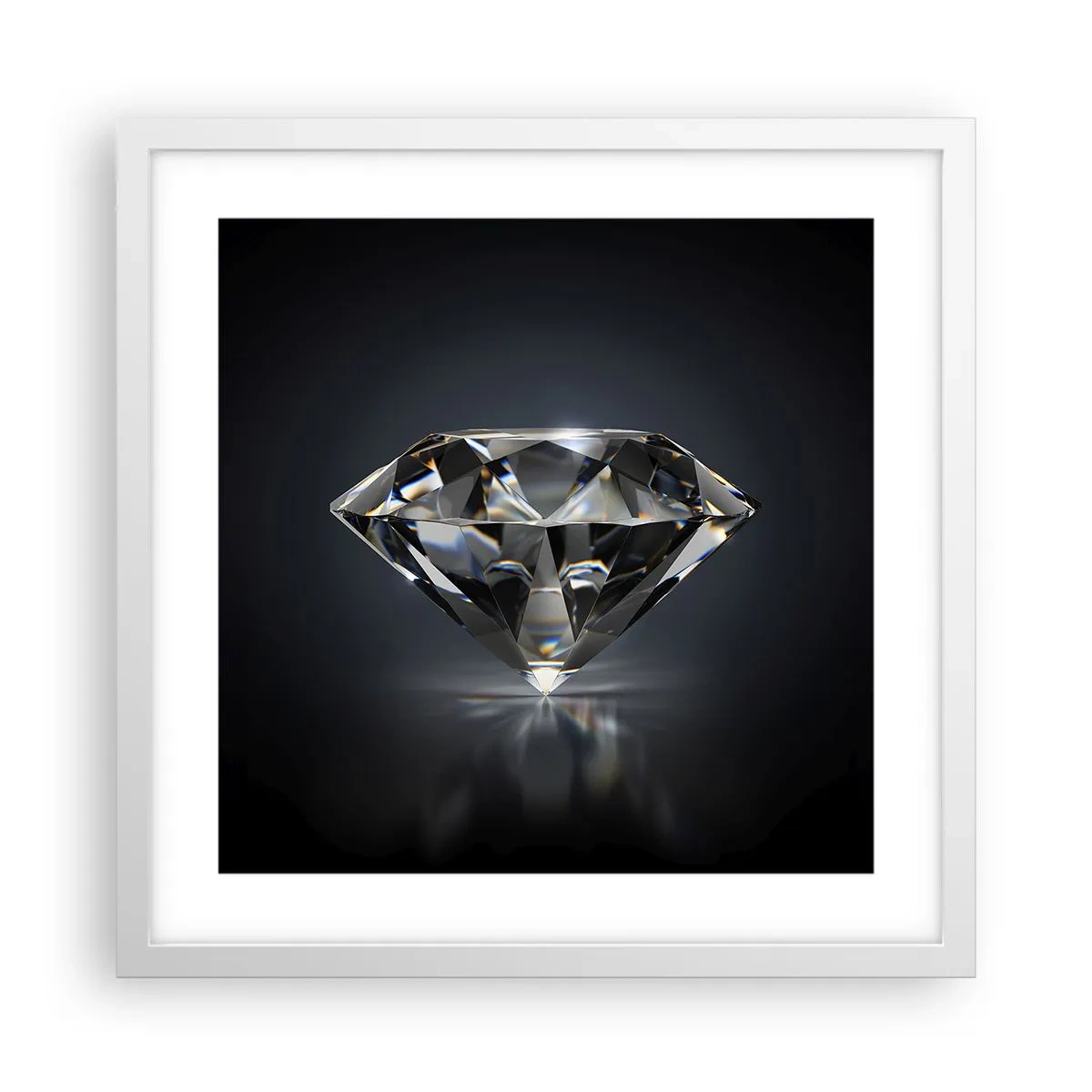 Poster in einem weißen Rahmen - Beste Freundin - 40x40 cm