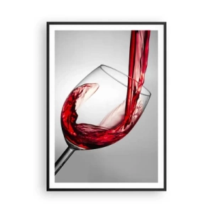 Poster in einem schwarzem Rahmen - Farbe – Bewegung – Klang - 70x100 cm