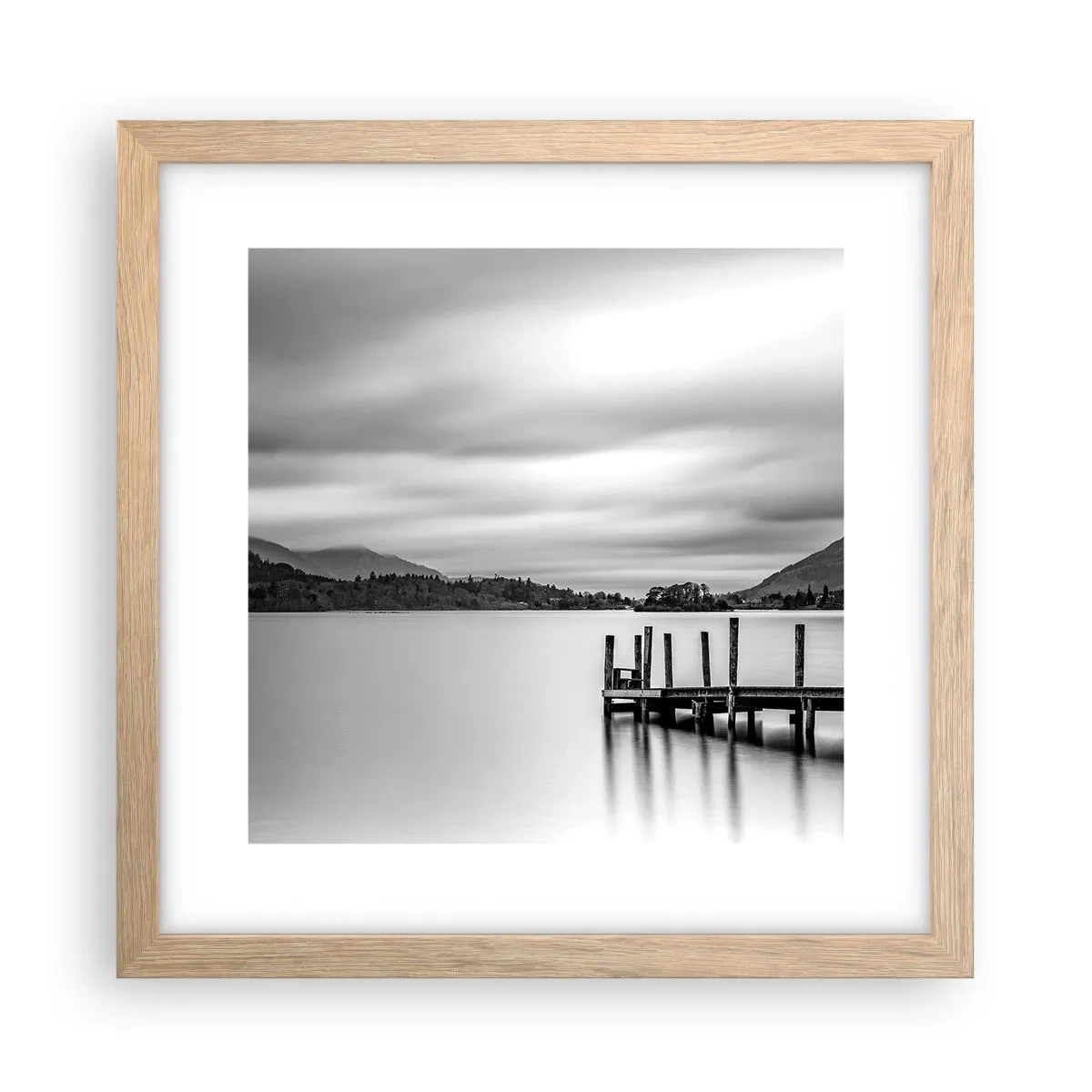 Poster in einem Rahmen aus heller Eiche - Milde und Kraft - 30x30 cm