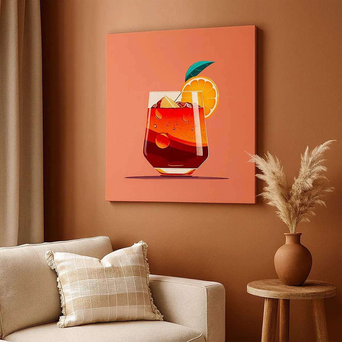 Bild auf Leinwand - Leinwandbild - Sommerliche Erfrischung - 30x30 cm