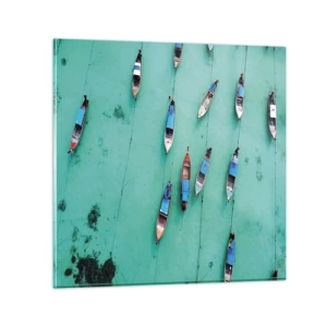 Glasbild - Bild auf glas - In freudiger Erwartung - 70x70 cm