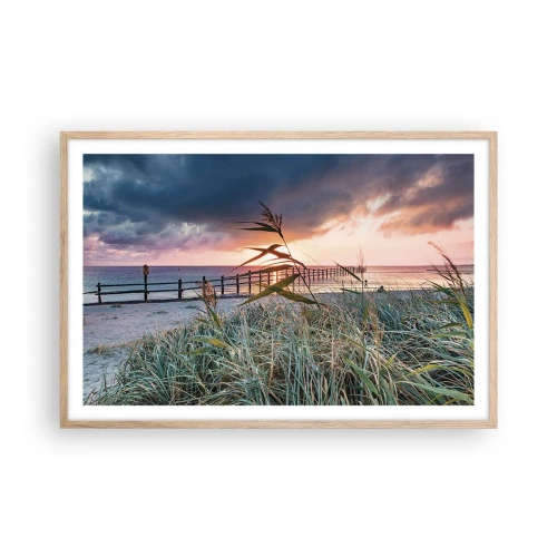 Poster in einem Rahmen aus heller Eiche - Es vergeht nicht mit dem Wind - 91x61 cm