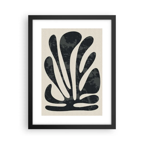 Poster in einem schwarzem Rahmen - Vielfingrige Abstraktion - 30x40 cm