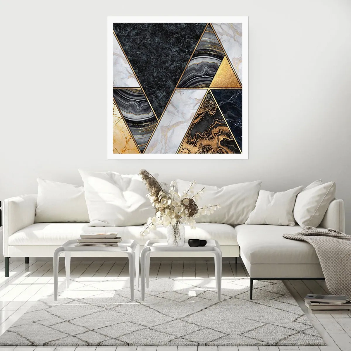 Poster - Stein um Stein - 60x60 cm