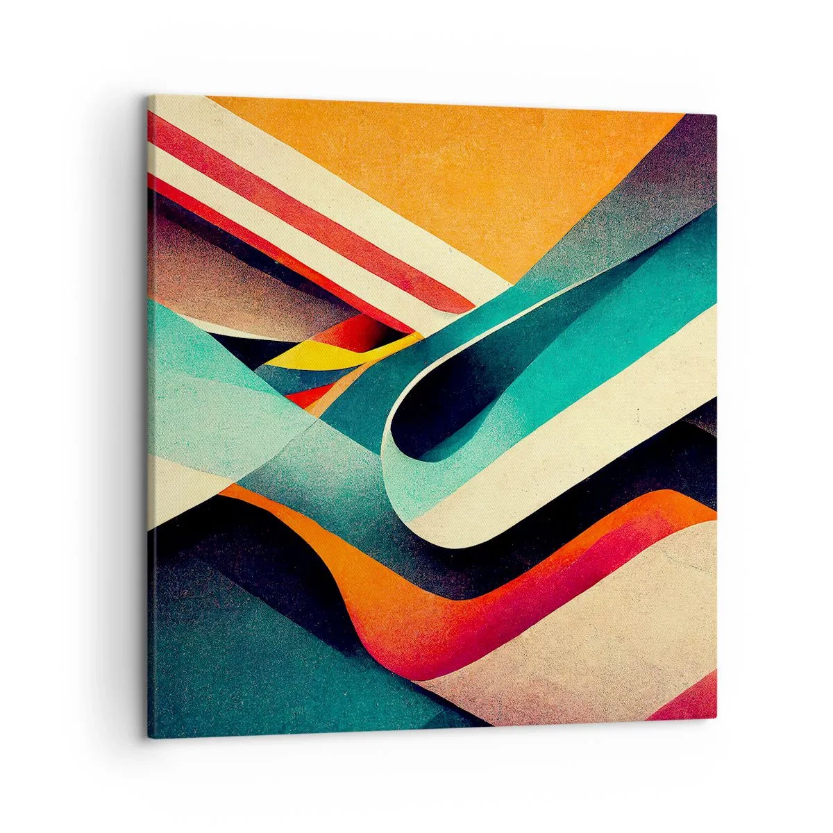 Bild auf Leinwand - Leinwandbild - Intensive Komposition - 50x50 cm