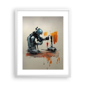 Poster in einem weißen Rahmen - Schon morgen… - 40x50 cm