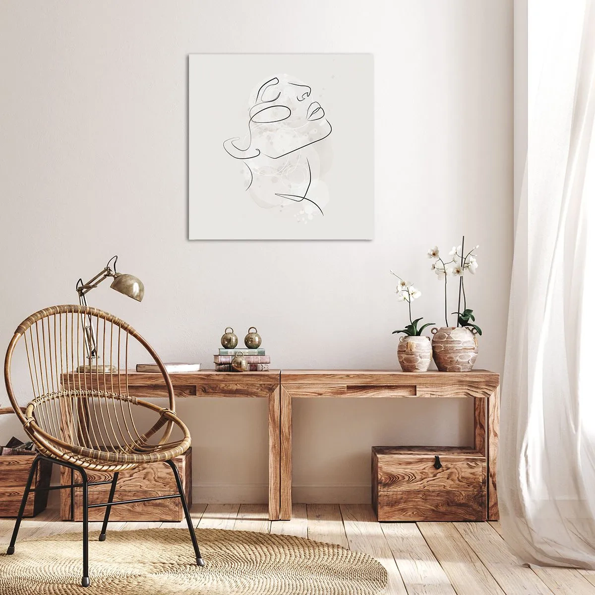 Bild auf Leinwand - Leinwandbild - Die Umrisse eines Traums - 50x50 cm