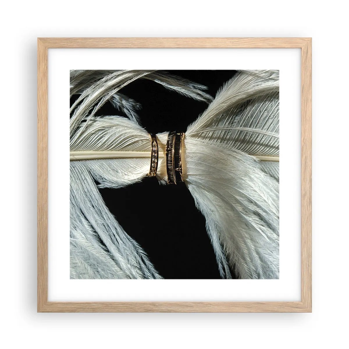 Poster in einem Rahmen aus heller Eiche - ... und ich werde dich nicht verlassen ... - 40x40 cm