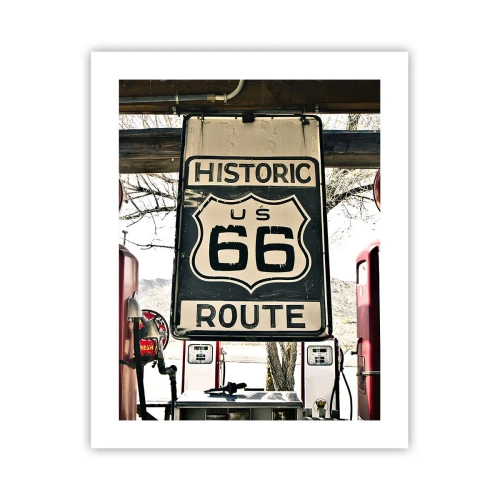 Poster - Amerikanische Retro-Reise - 40x50 cm