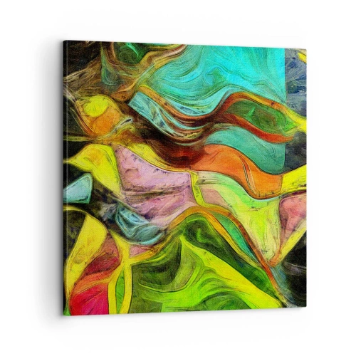 Bild auf Leinwand - Leinwandbild - Bewegung ist Leben - 60x60 cm