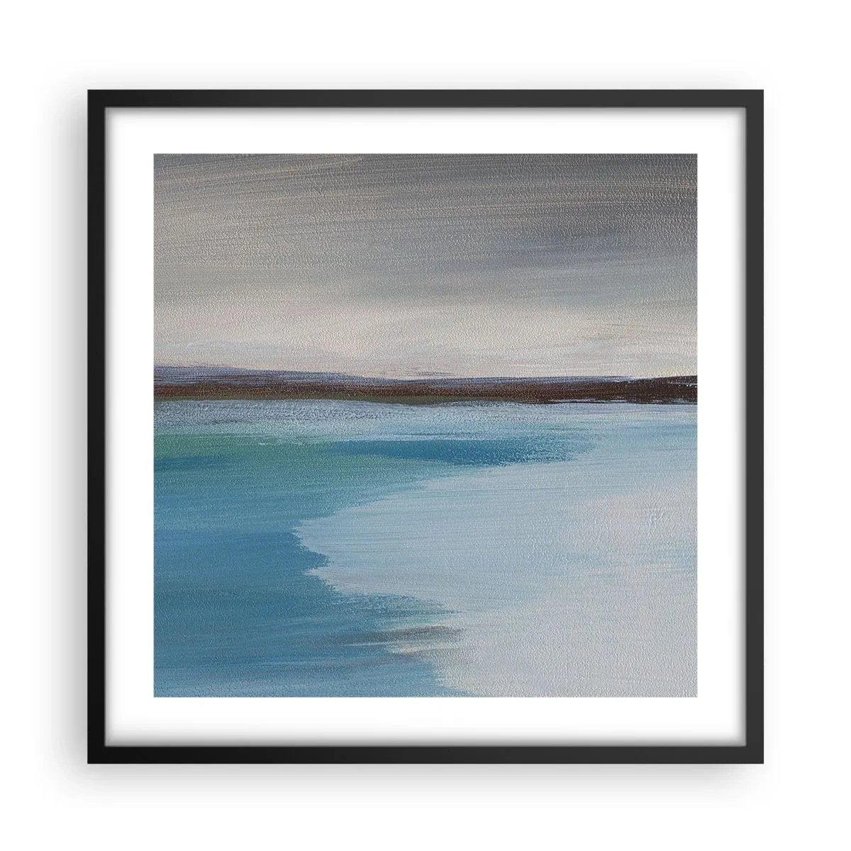 Poster in einem schwarzem Rahmen - Horizontale Landschaft - 50x50 cm