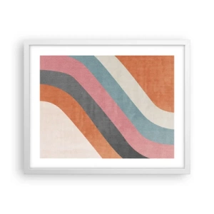 Poster in einem weißen Rahmen - Diagonale Komposition – Bewegung - 50x40 cm