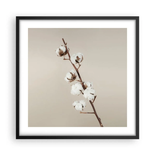 Poster in einem schwarzem Rahmen - An der Quelle der Weichheit - 50x50 cm