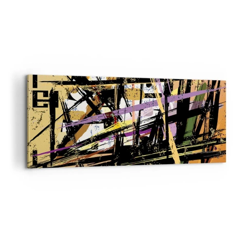 Bild auf Leinwand - Leinwandbild - Ein scharfer Schnitt - 100x40 cm