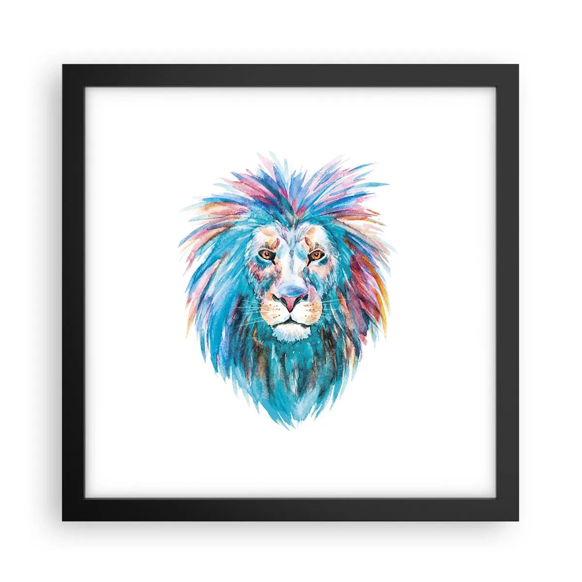 Poster in einem schwarzem Rahmen - Eine elektrisierende Aura - 30x30 cm