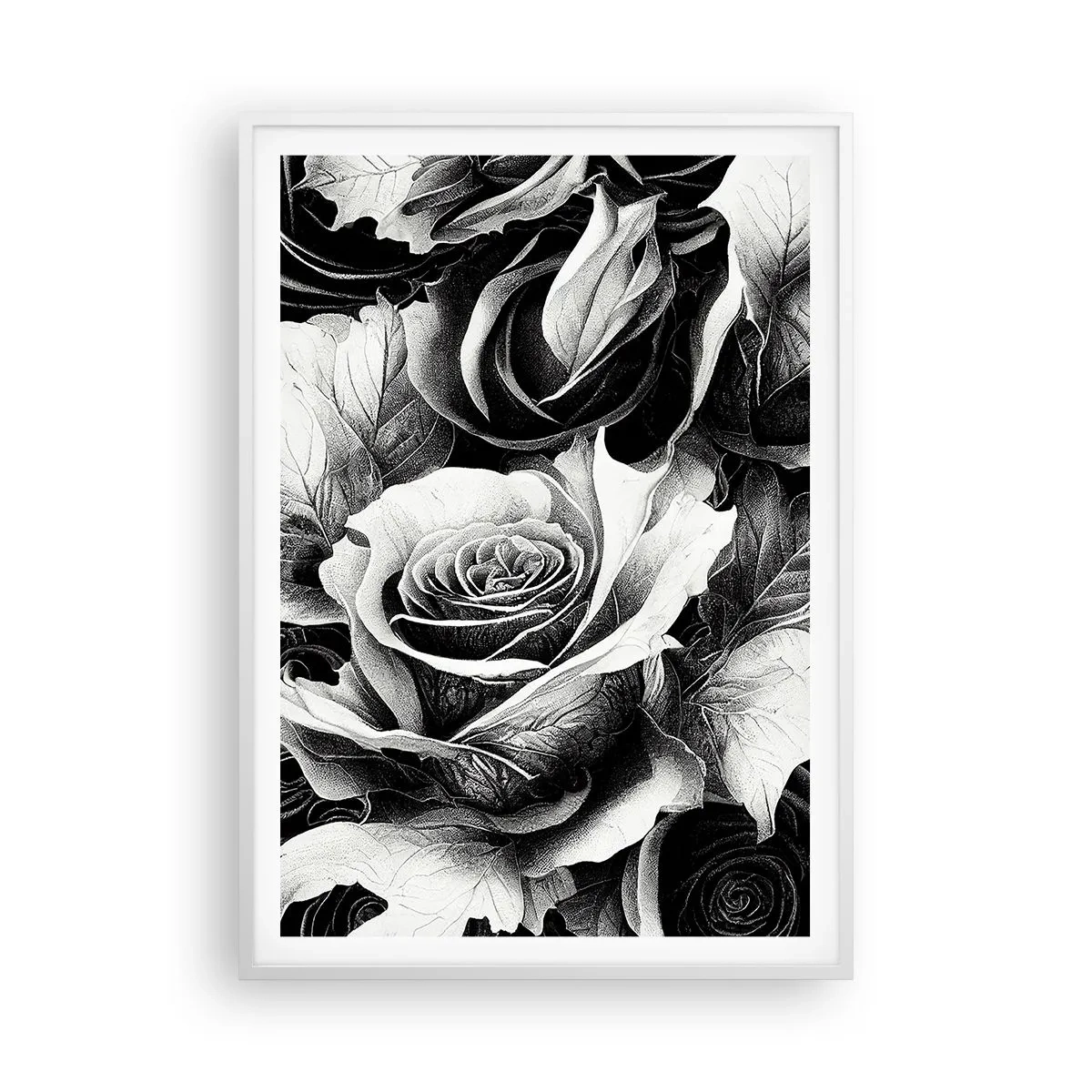 Poster in einem weißen Rahmen - Immer Königin - 70x100 cm