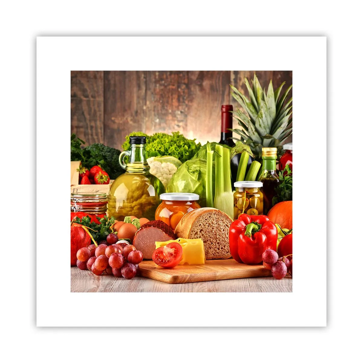 Poster - Geräuchert, gebacken und eingelegt - 30x30 cm