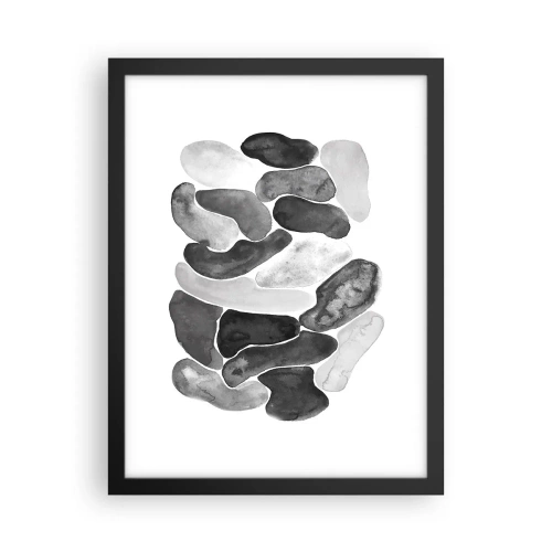 Poster in einem schwarzem Rahmen - Felsige Abstraktion - 30x40 cm