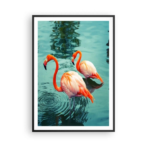 Poster in einem schwarzem Rahmen - Wir sind jetzt in Mode - 70x100 cm
