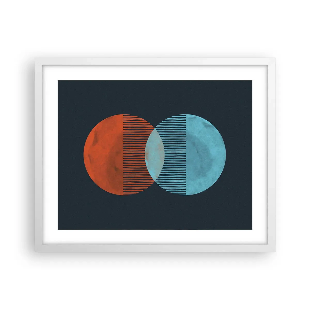 Poster in einem weißen Rahmen - Astronomische Fantasie - 50x40 cm