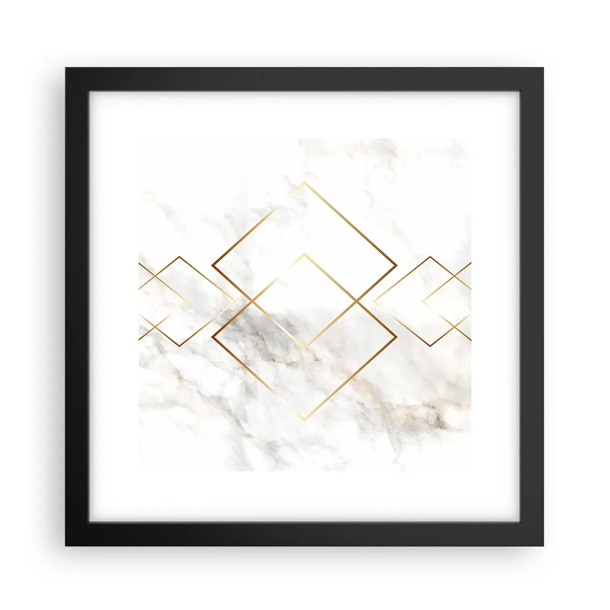 Poster in einem schwarzem Rahmen - Ein Blick in die Unendlichkeit - 30x30 cm