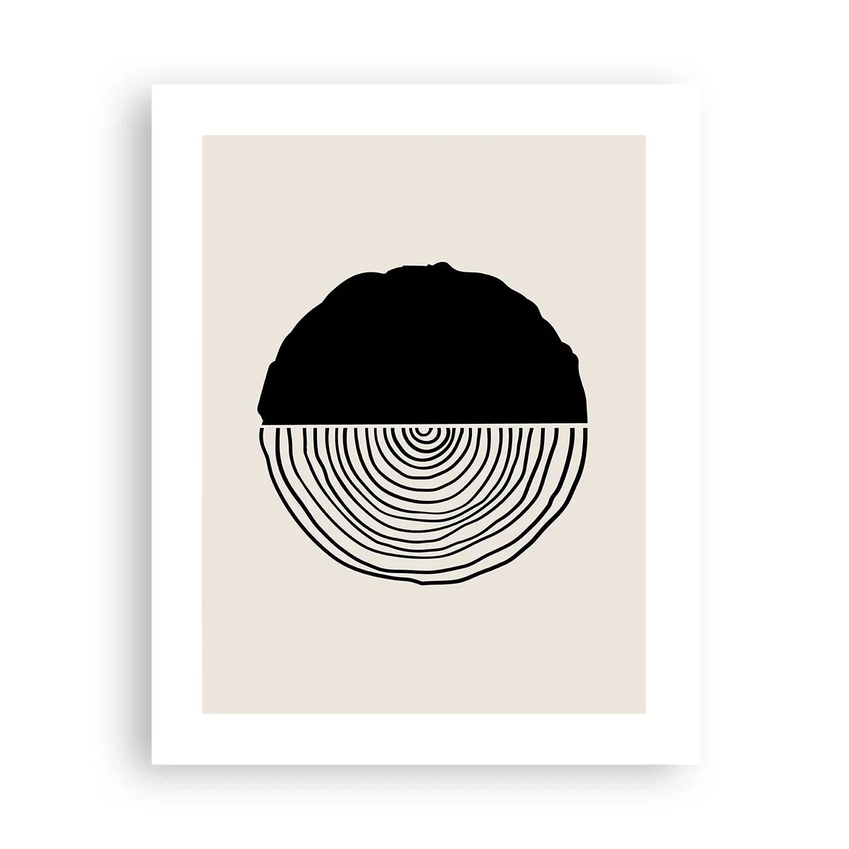 Poster - Halb und halb - 40x50 cm